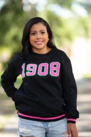 Black 1908 Sweatshirt by Fashionably Greek at Fashionably Greek